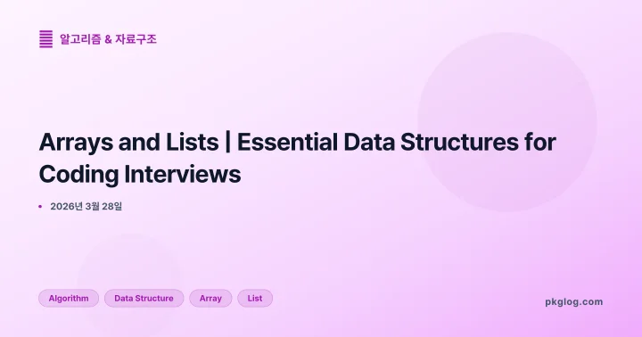 Arrays and Lists | Essential Data Structures for Coding Interviews