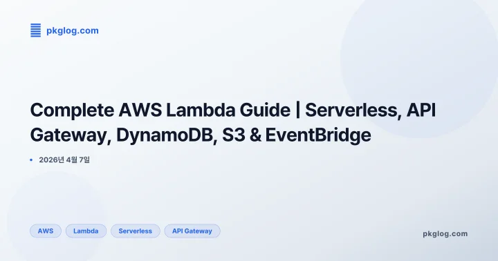 Complete AWS Lambda Guide | Serverless, API Gateway, DynamoDB, S3 & EventBridge