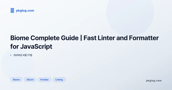 Biome Complete Guide | Fast Linter and Formatter for JavaScript