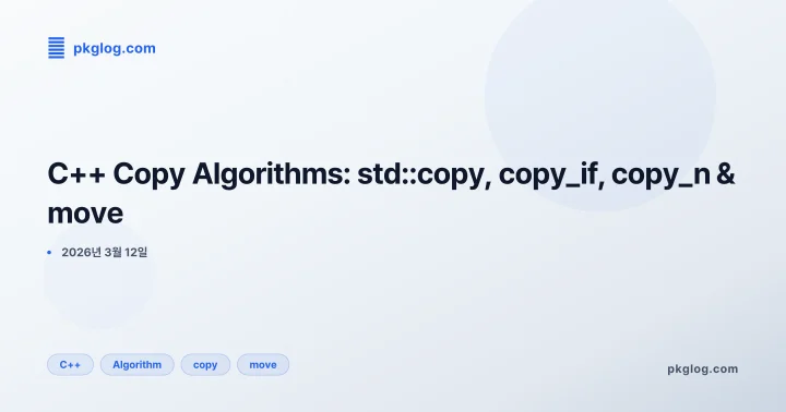 C++ Copy Algorithms: std::copy, copy_if, copy_n & move
