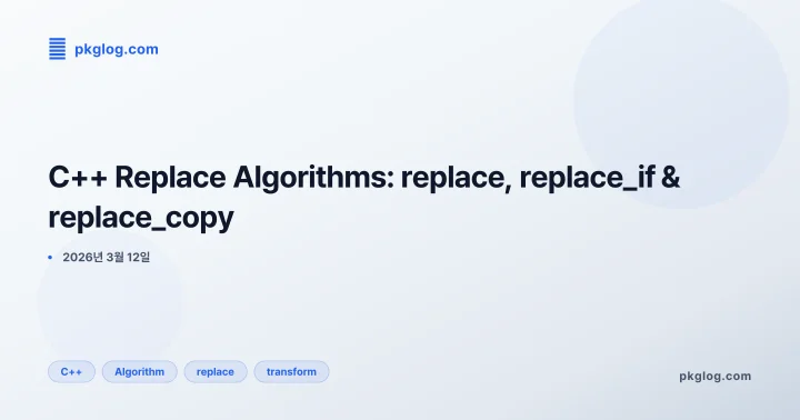 C++ Replace Algorithms: replace, replace_if & replace_copy