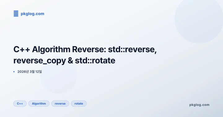 C++ Algorithm Reverse: std::reverse, reverse_copy & std::rotate