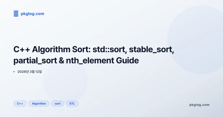 C++ Algorithm Sort: std::sort, stable_sort, partial_sort & nth_element Guide