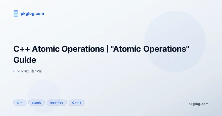 C++ Atomic Operations | "Atomic Operations" Guide