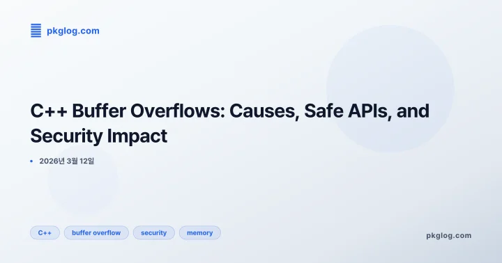 C++ Buffer Overflows: Causes, Safe APIs, and Security Impact