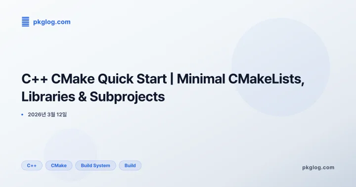 C++ CMake Quick Start | Minimal CMakeLists, Libraries & Subprojects