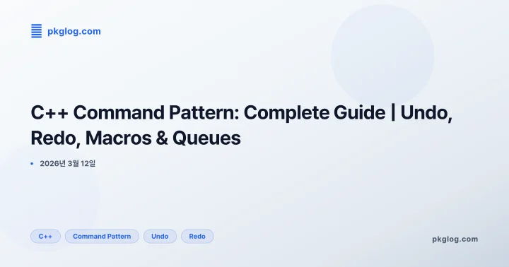 C++ Command Pattern: Complete Guide | Undo, Redo, Macros & Queues