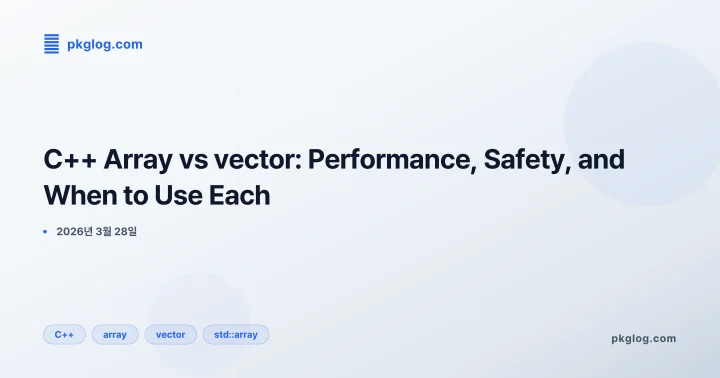 C++ Array vs vector: Performance, Safety, and When to Use Each