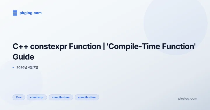 C++ constexpr Function | 'Compile-Time Function' Guide