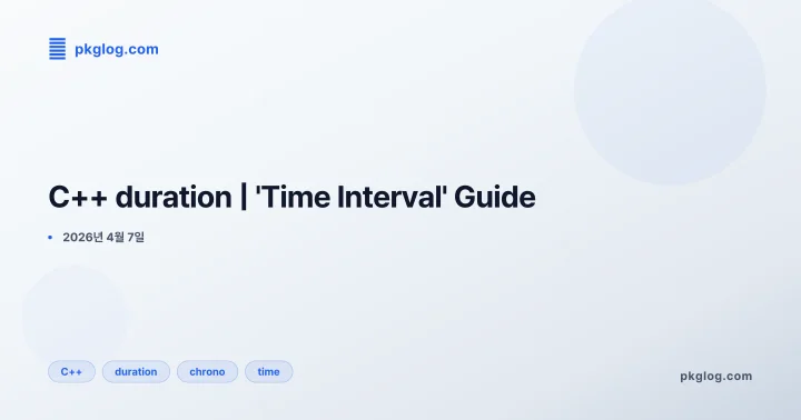 C++ duration | 'Time Interval' Guide