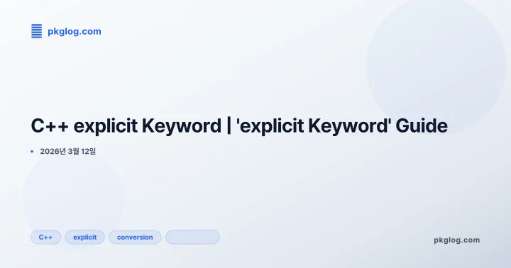 C++ explicit Keyword | 'explicit Keyword' Guide