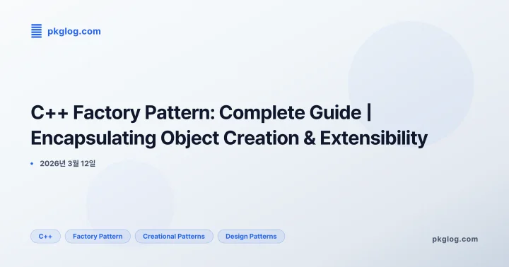 C++ Factory Pattern: Complete Guide | Encapsulating Object Creation & Extensibility