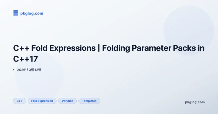 C++ Fold Expressions | Folding Parameter Packs in C++17