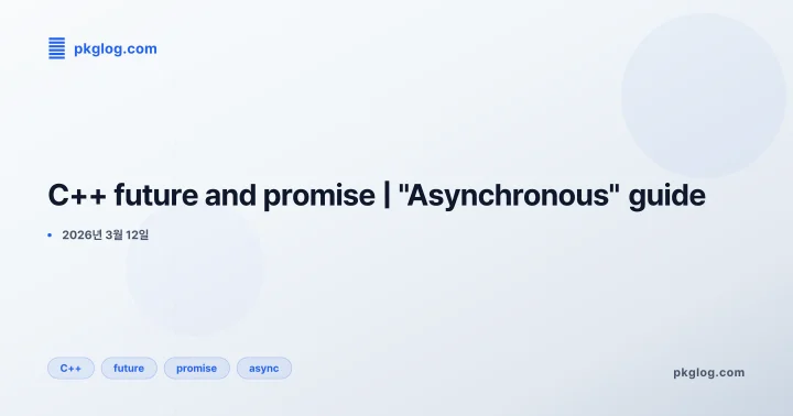 C++ future and promise | "Asynchronous" guide