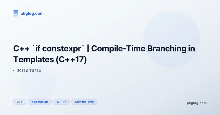 C++ `if constexpr` | Compile-Time Branching in Templates (C++17)