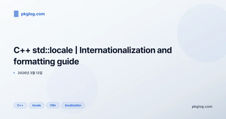 C++ std::locale | Internationalization and formatting guide