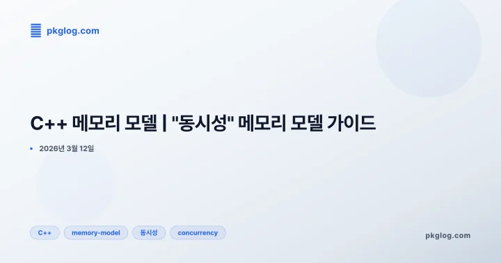 C++ 메모리 모델 | "동시성" 메모리 모델 가이드