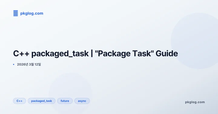C++ packaged_task | "Package Task" Guide
