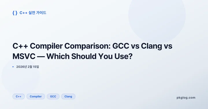C++ Compiler Comparison: GCC vs Clang vs MSVC — Which Should You Use?