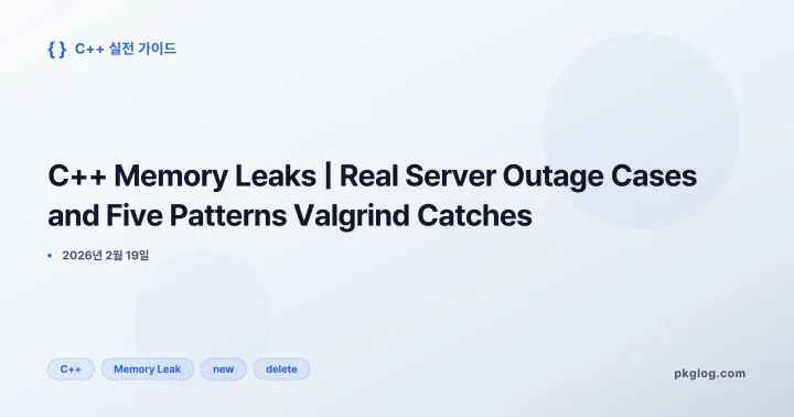 C++ Memory Leaks | Real Server Outage Cases and Five Patterns Valgrind Catches