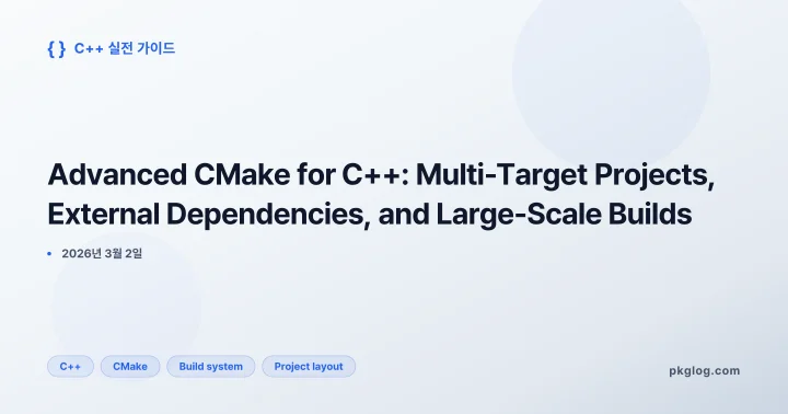 Advanced CMake for C++: Multi-Target Projects, External Dependencies, and Large-Scale Builds