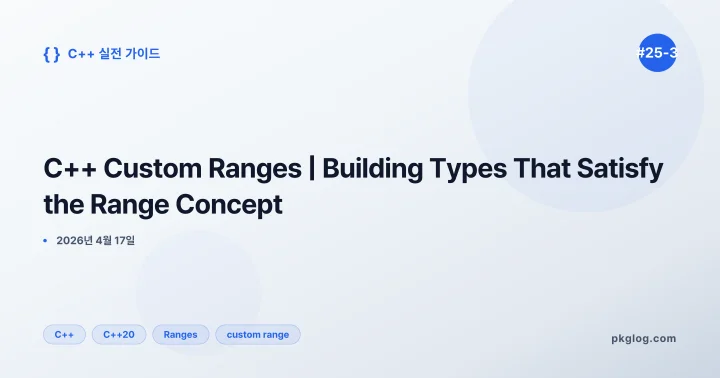 C++ Custom Ranges | Building Types That Satisfy the Range Concept [#25-3]