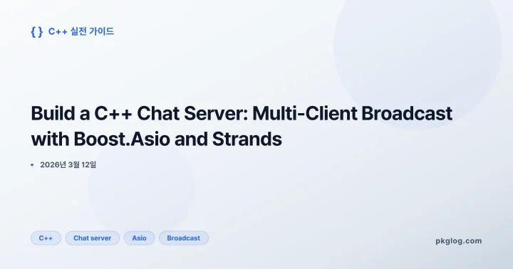 Build a C++ Chat Server: Multi-Client Broadcast with Boost.Asio and Strands
