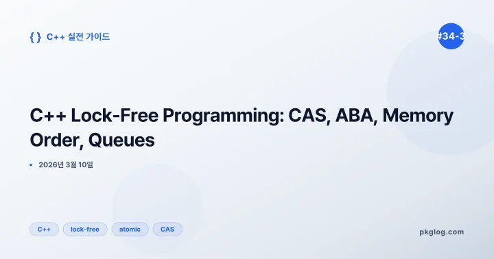 C++ Lock-Free Programming: CAS, ABA, Memory Order, Queues [#34-3]
