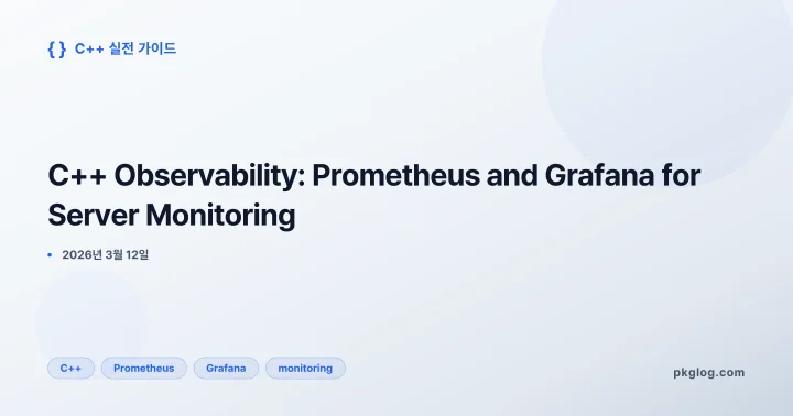 C++ Observability: Prometheus and Grafana for Server Monitoring