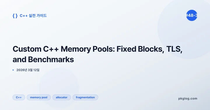 Custom C++ Memory Pools: Fixed Blocks, TLS, and Benchmarks [#48-3]