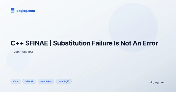 C++ SFINAE | Substitution Failure Is Not An Error