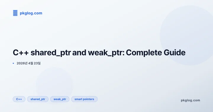 C++ shared_ptr and weak_ptr: Complete Guide