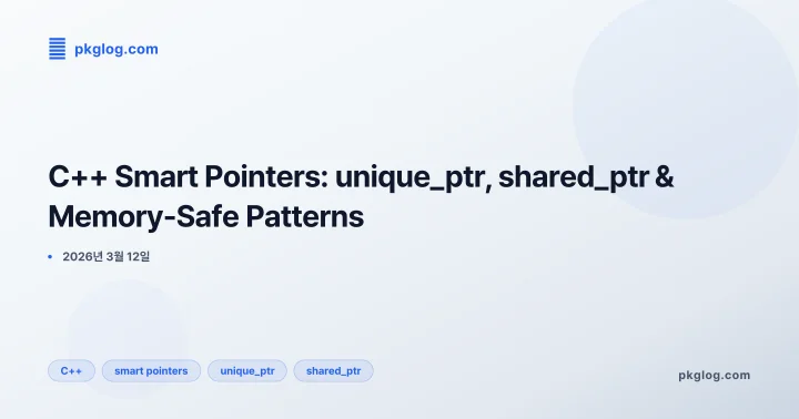C++ Smart Pointers: unique_ptr, shared_ptr & Memory-Safe Patterns