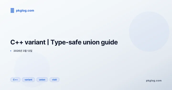 C++ variant | Type-safe union guide