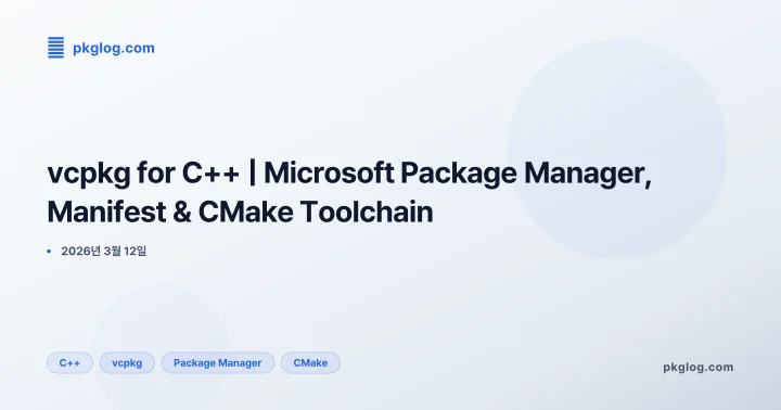vcpkg for C++ | Microsoft Package Manager, Manifest & CMake Toolchain