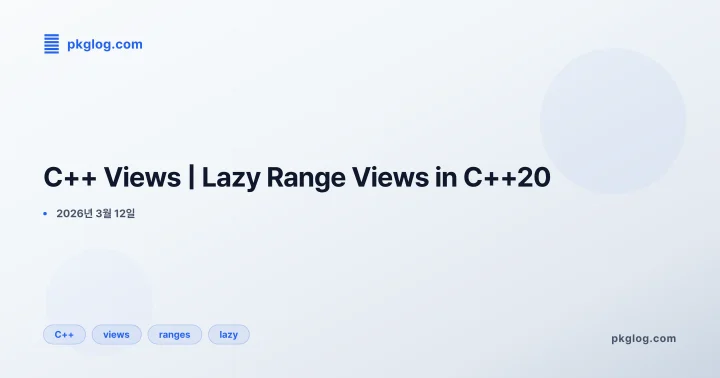 C++ Views | Lazy Range Views in C++20