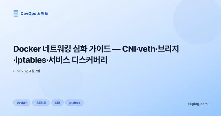 [2026] Docker 네트워킹 심화 가이드 — CNI·veth·브리지·iptables·서비스 디스커버리