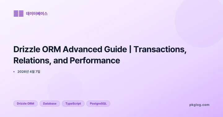 Drizzle ORM Advanced Guide | Transactions, Relations, and Performance