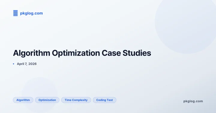 Algorithm Optimization Case Studies