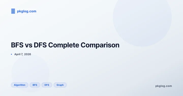 BFS vs DFS Complete Comparison