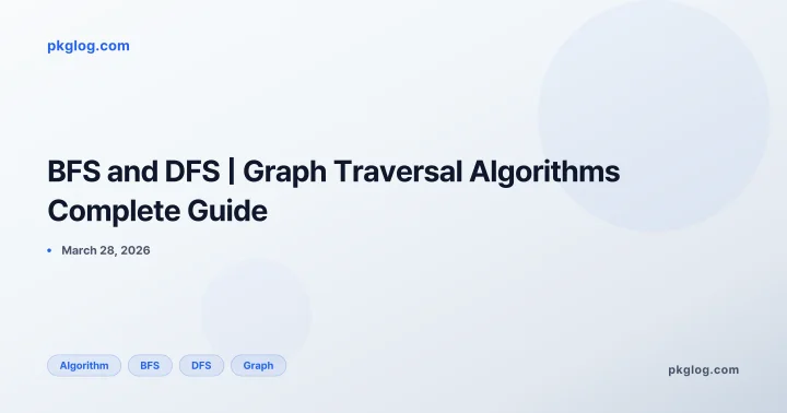 BFS and DFS | Graph Traversal Algorithms Complete Guide