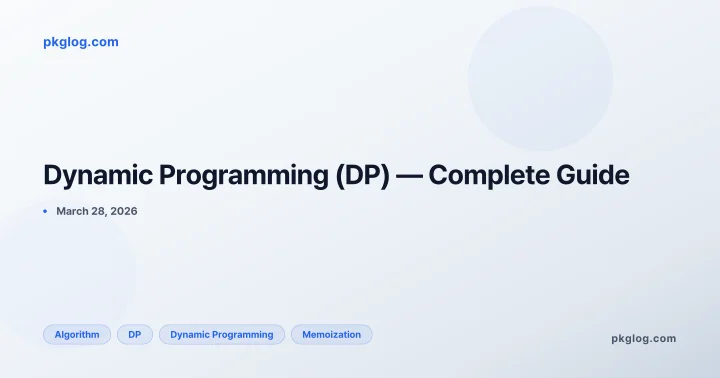 Dynamic Programming (DP) — Complete Guide