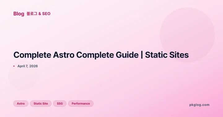 Complete Astro Complete Guide | Static Sites