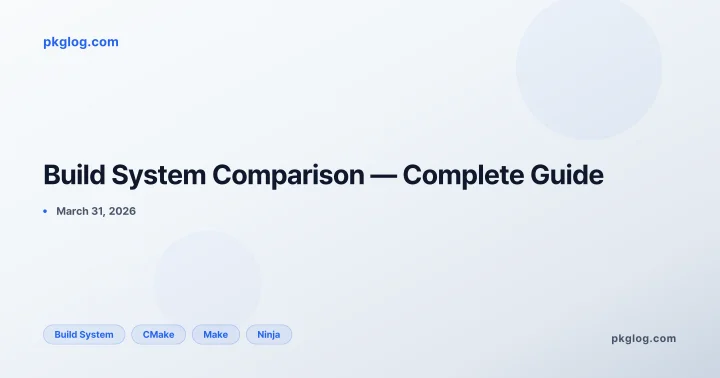 Build System Comparison — Complete Guide