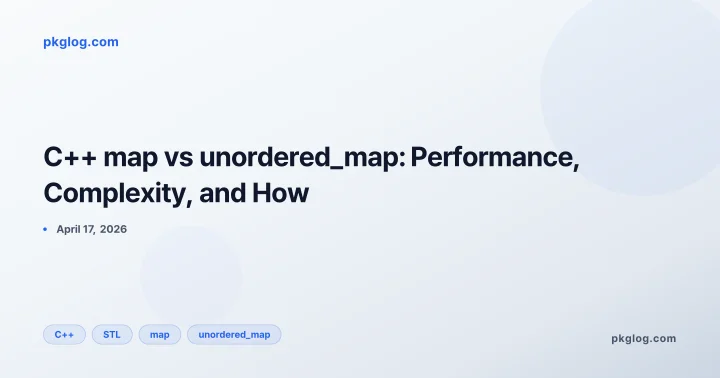 C++ map vs unordered_map: Performance, Complexity, and How