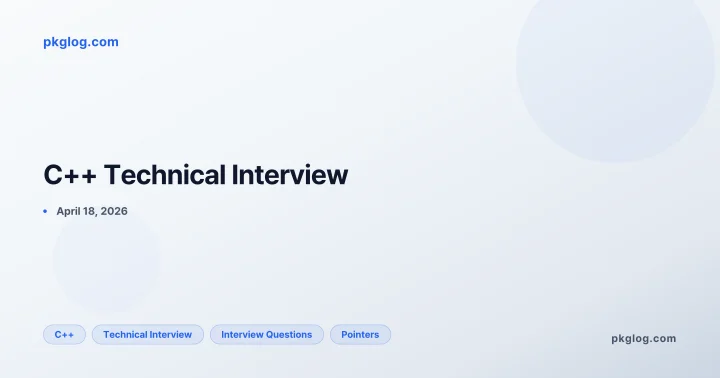 C++ Technical Interview