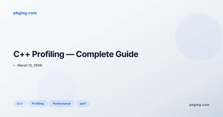 C++ Profiling — Complete Guide