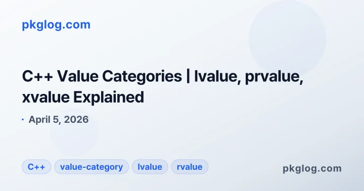 C++ Value Categories | lvalue, prvalue, xvalue Explained