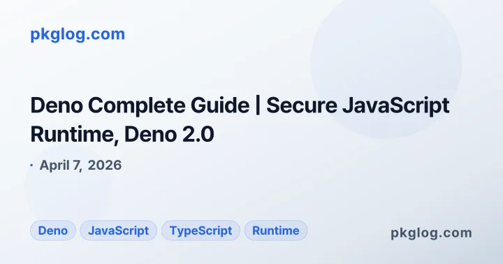 Deno Complete Guide | Secure JavaScript Runtime, Deno 2.0