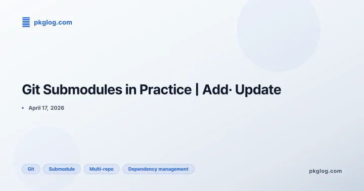 Git Submodules in Practice | Add· Update